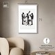 preview thumbnail 12 of 60, Bebop II Black Art Canvas Print by Art Remedy