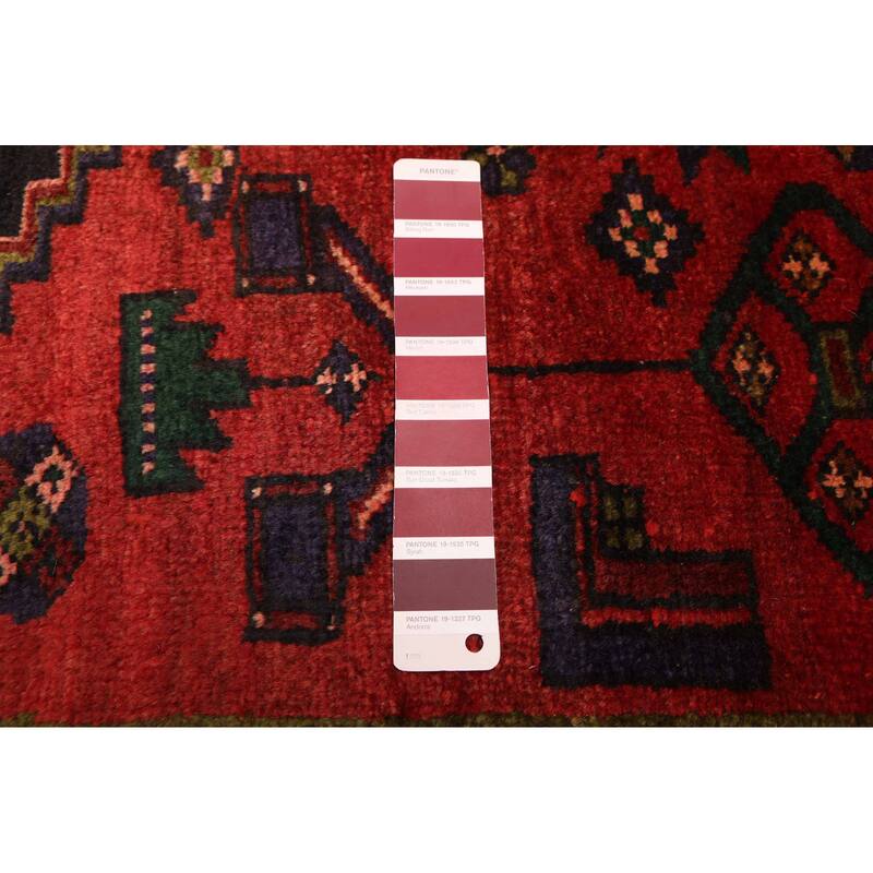 ECARPETGALLERY Hand-knotted Andelz Red Wool Rug - 4'2 x 7'3