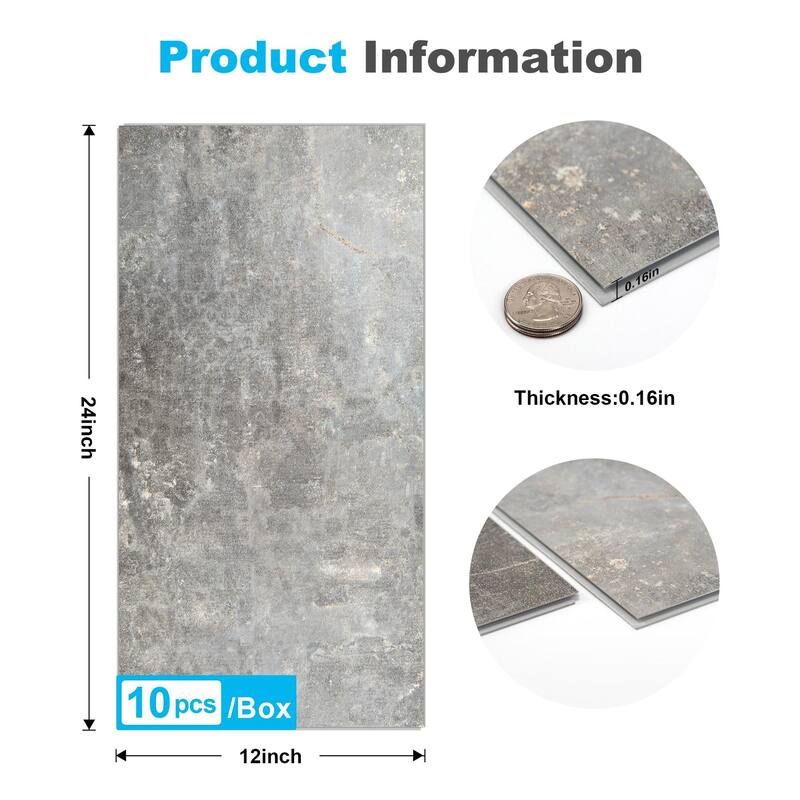 Art3d 10-sheet 24"x12" Interlock Wall Tiles Backsplash Tiles Cover 20 Sq.Ft.