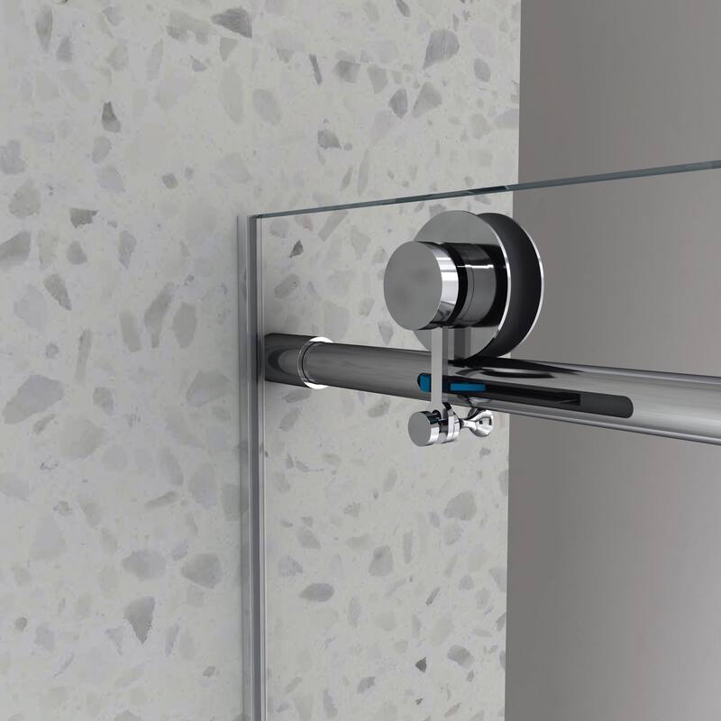 56"-60"W x 70"Frameless Tub Door with Adjustable Soft-Close Feature
