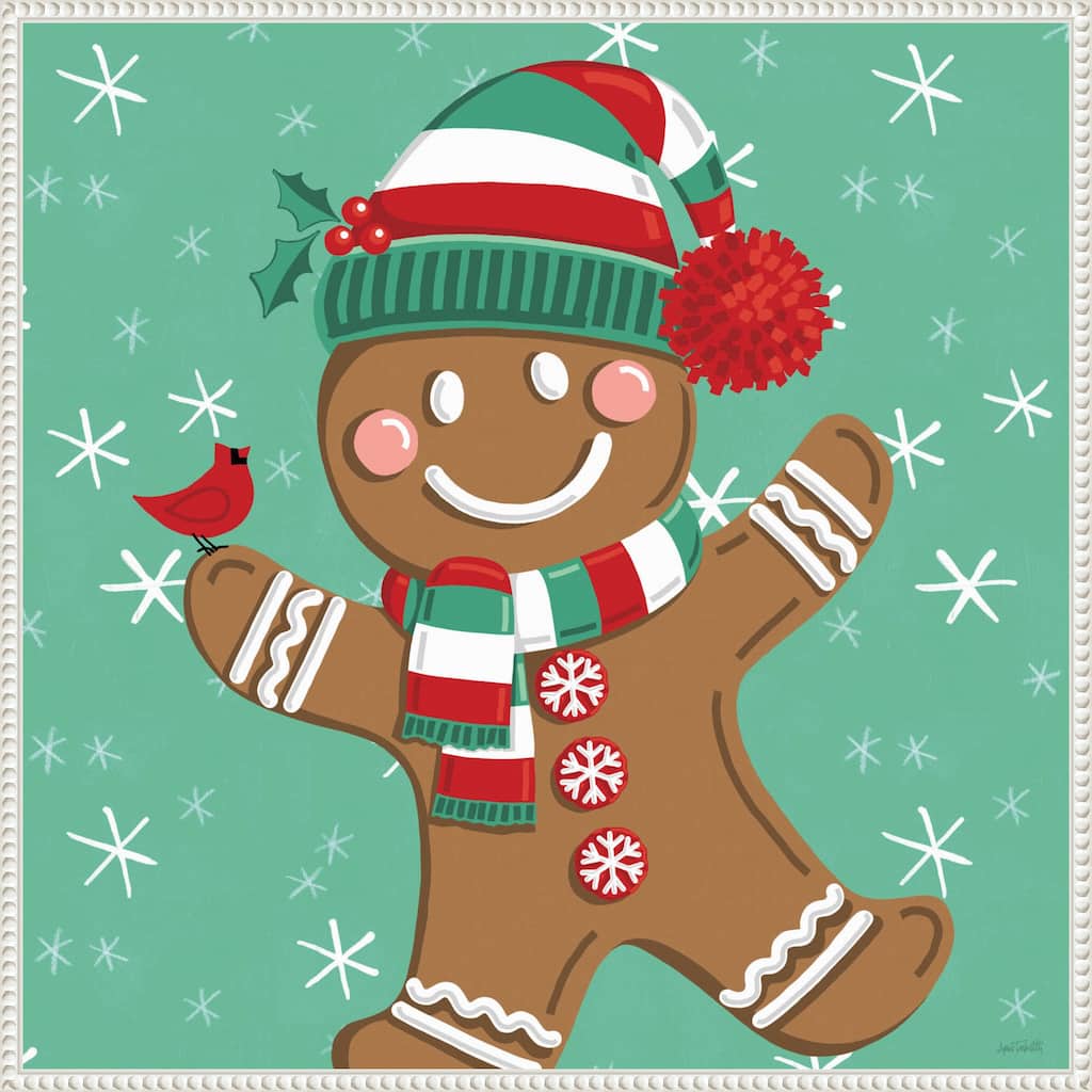 Festive Christmas II by Anne Tavoletti Framed Canvas Wall Art Print
