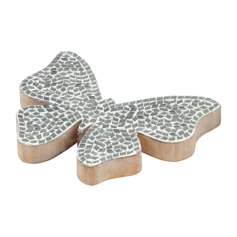 Sagebrook Home Modern Glam Mosaic Butterfly Figurine