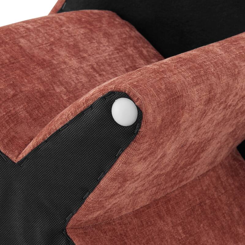 NPD Furniture Cielo Chenille Ottoman