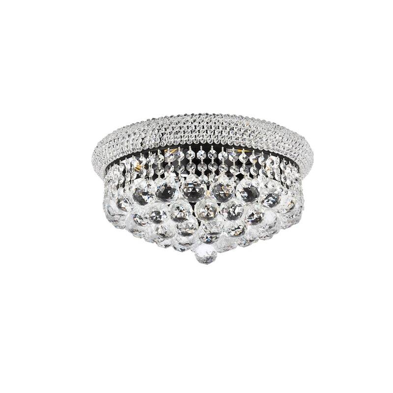 Somette Geneva 8-light 16-inch Flush-Mount Chandelier - 16 Inch