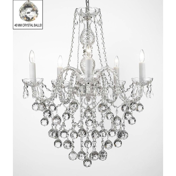 Swarovski Elements Crystal Trimmed Chandelier LightingFaceted Crystal Balls