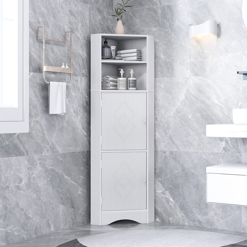 Freestanding Storage Cabinet with Doors