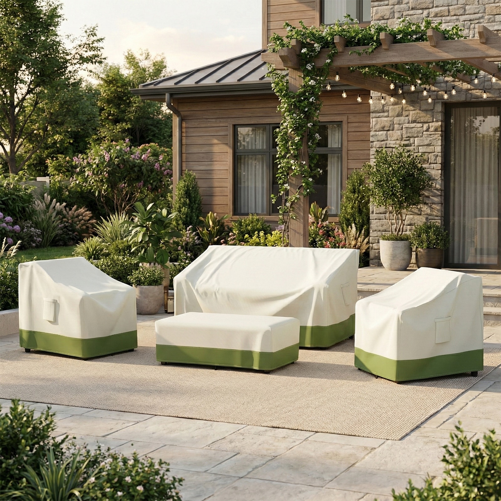 Meyreso-600D Heavy Duty Outdoor Patio Furniture Cover