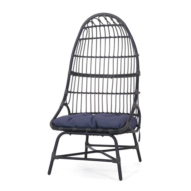 French Country Outdoor Patio Lounge Chair, High Comfort for Multiple Scenarios