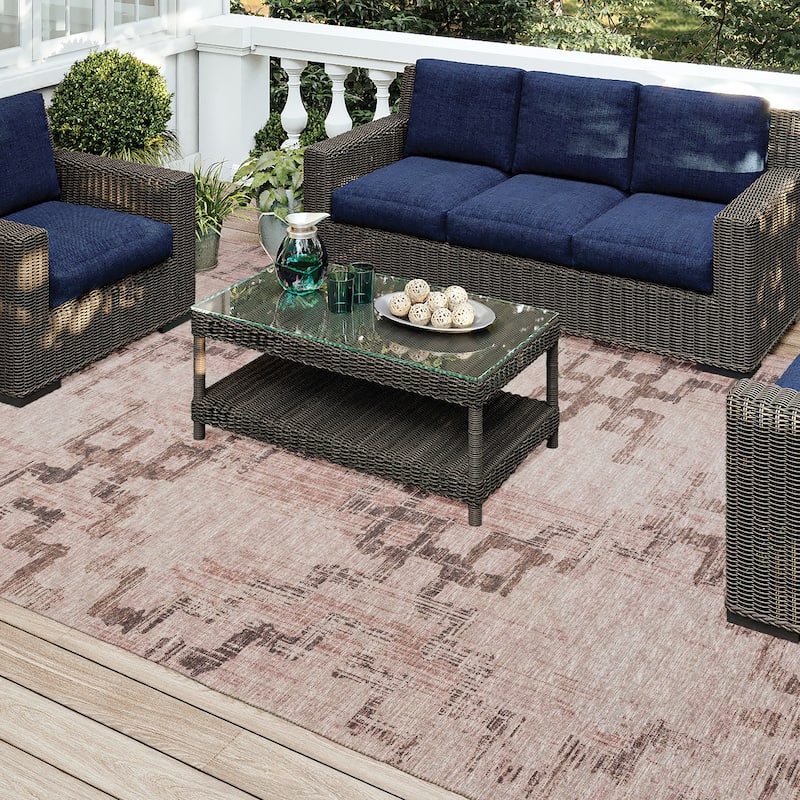 Indoor/ Outdoor Yuma Morroccan Washable Rug