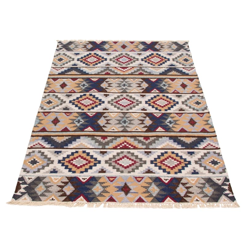 Ankara FW Grey Kilim 5'1" x 8'0" - 5'1 x 8'0