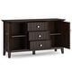 preview thumbnail 3 of 16, WYNDENHALL Freemont SOLID WOOD 54 inch Wide Transitional Sideboard Buffet - 17" D x 54" W x 30" H
