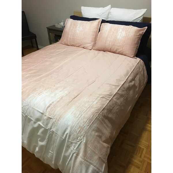 Shop Vince Camuto Lyon Brushstroke Cotton 3 Piece Duvet Cover Set