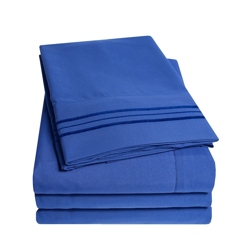 Soft Microfiber 5-piece Split King Bed Sheet Set