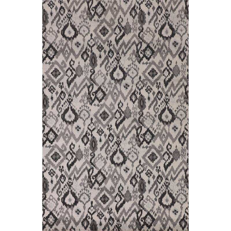 Art & Craft Turkish Rug Machine Made Geometric Carpet - 5'0" x 8'0"