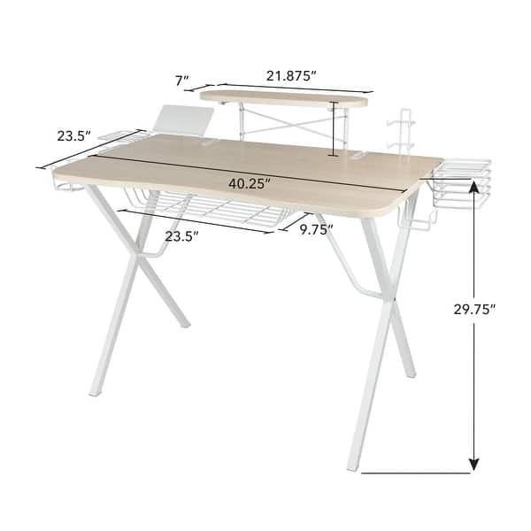 Atlantic Pro Gaming Desk with Basket Bed Bath & Beyond 35797761