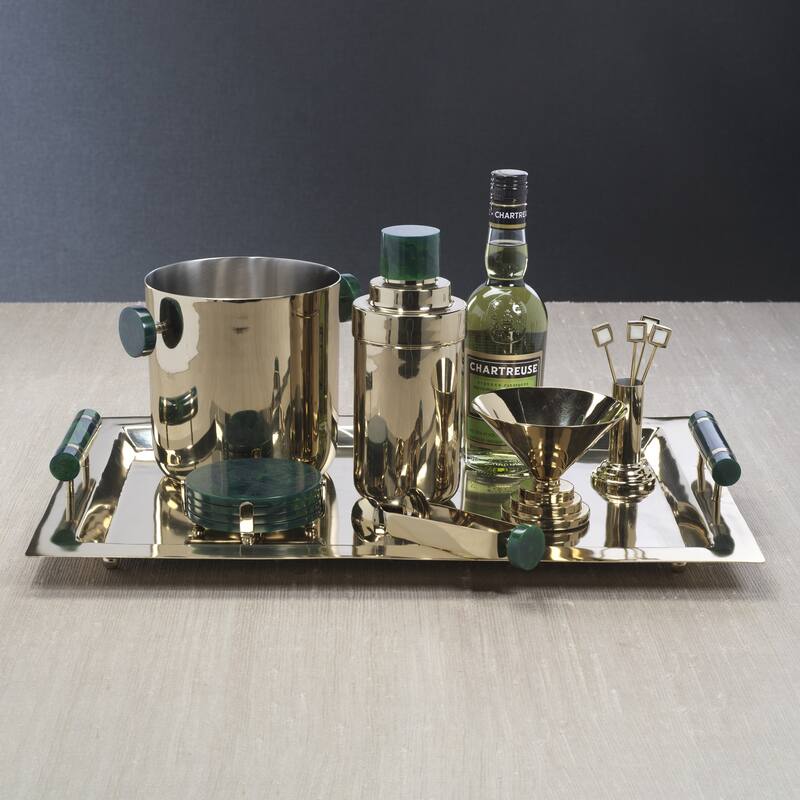 Spiga Stainless Steel Serving Bar Tray