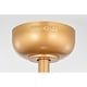 preview thumbnail 8 of 14, Marcelin 26-inch Matte Gold 6 Lights 3 Blades Lighted Ceiling Fan with Remote