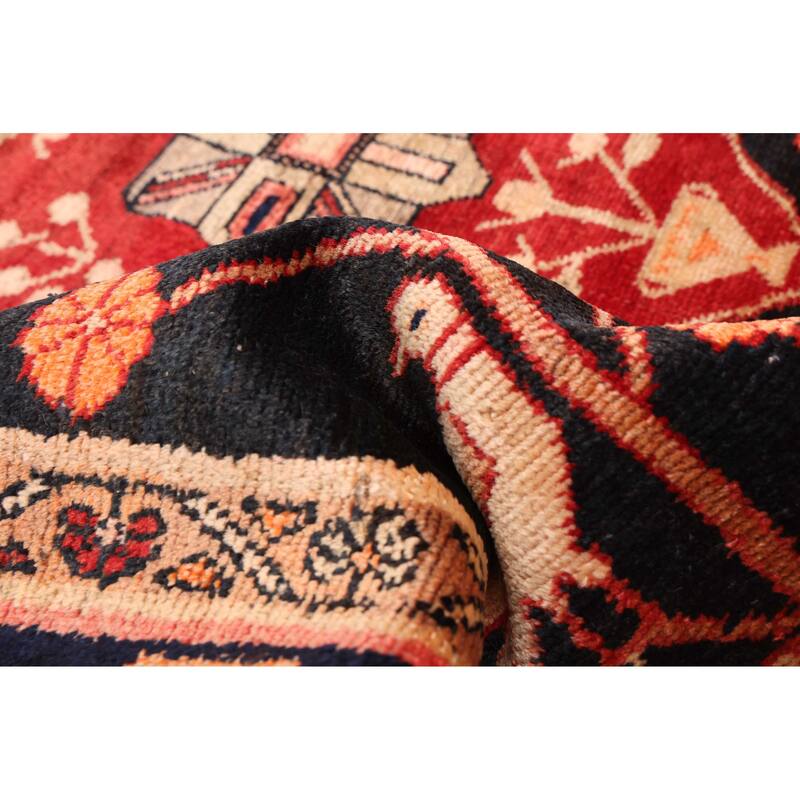 ECARPETGALLERY Hand-knotted Konya Anatolian Black Wool Rug - 4'7 x 9'2