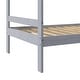preview thumbnail 76 of 77, Walker Edison Simple Solid Wood Twin Over Twin Bunk Bed