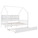 preview thumbnail 25 of 54, Wooden Twin Size House Bed with Trundle,Kids Bed with Shelf