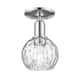 Option Polished Nickel / Clear Water Glass