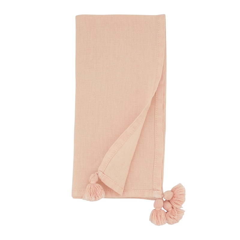 Table Napkins With Tassel Design (Set of 4)