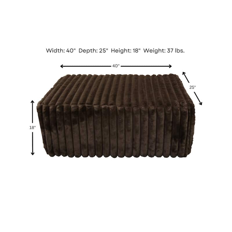 Woodhaven Furniture Studio Cord Ottoman