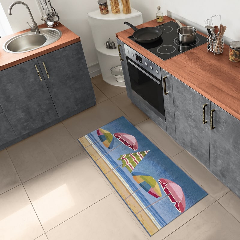 Liora Manne Esencia Beach Umbrella Indoor/Outdoor Mat