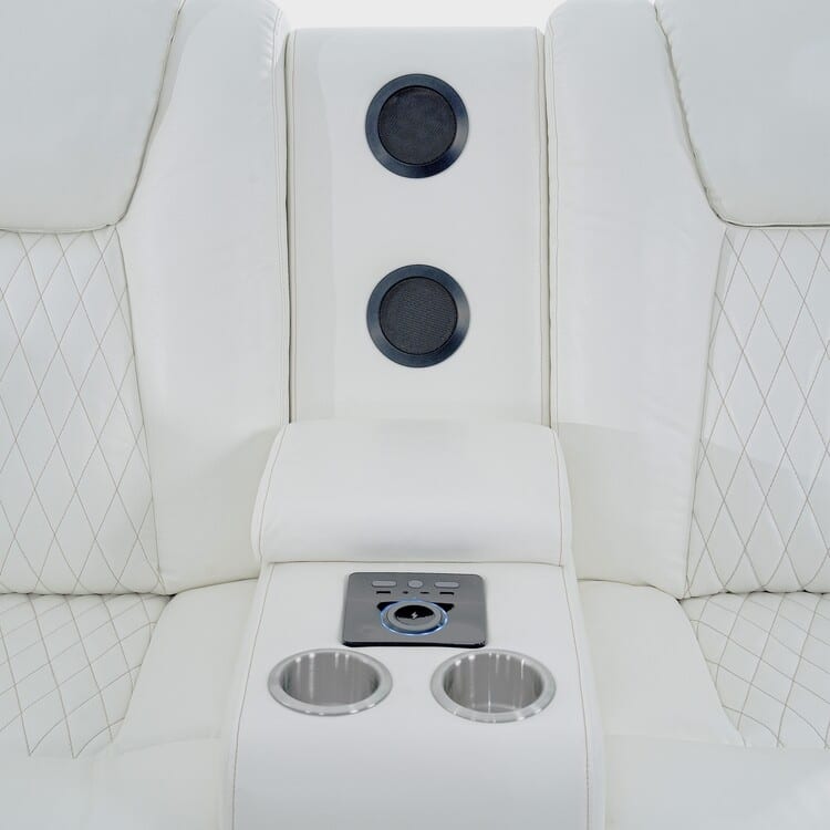 Luxury Reclining 5 & 6 Seater Corner Sofa w/ LED, USB, Wireless Charging, Bluetooth & Storage