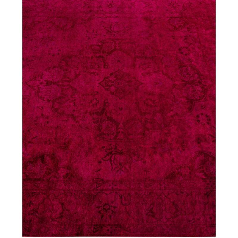 Overdyed One-of-a-Kind Hand-Knotted Area Rug - Pink - 4' 7" x 6' 10"