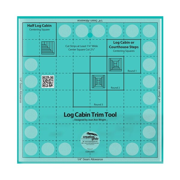 Creative Grids Pineapple Trim Tool for 6, 8 or 10in Finished Blocks - 0.25" x 10" x 10". Opens flyout.