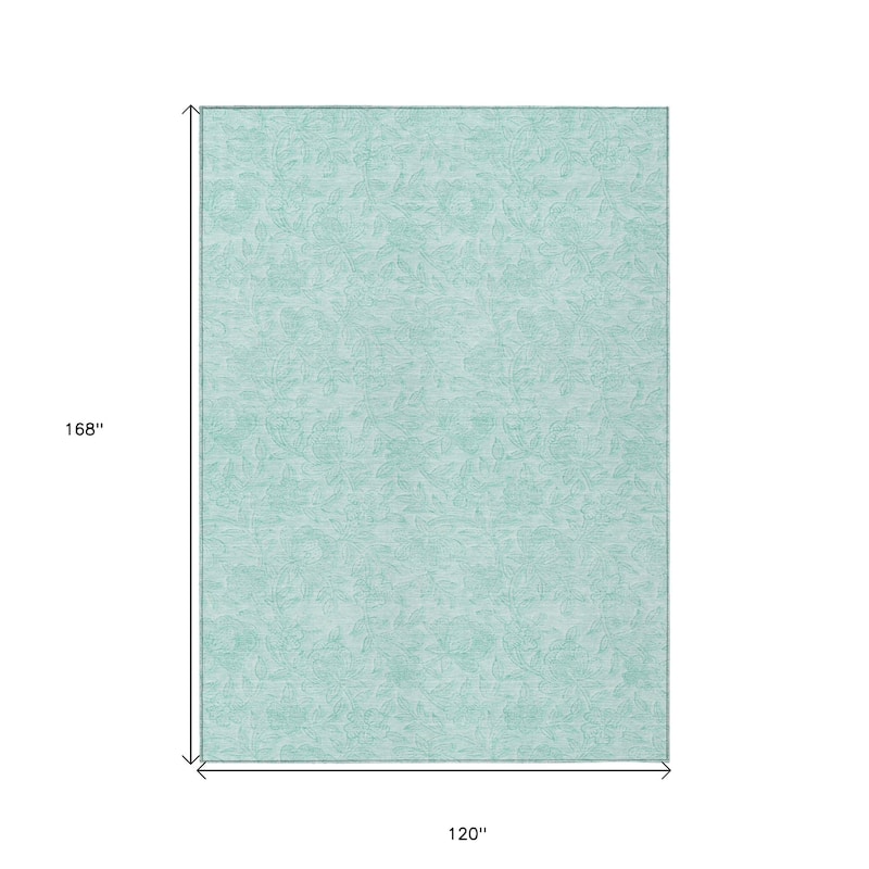 HomeRoots Floral Transitional Rectangle Outdoor Rug