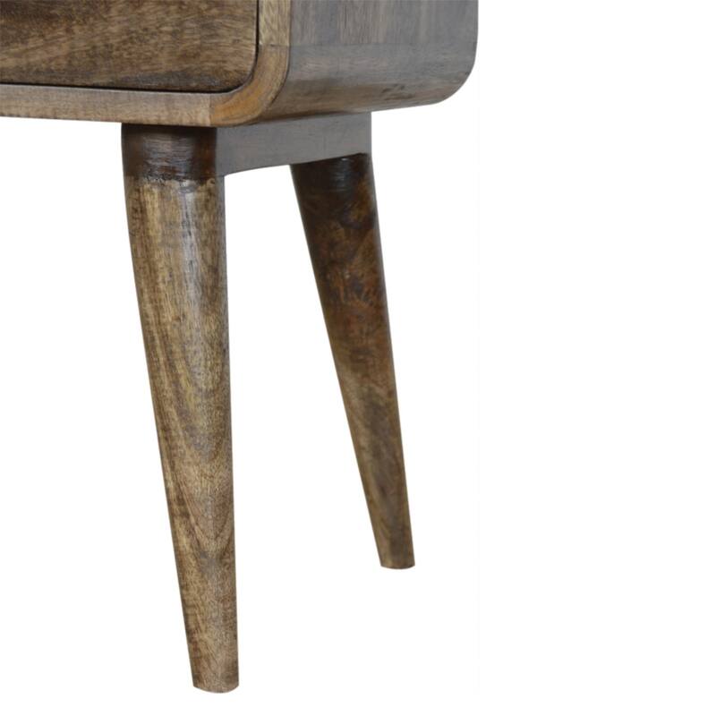 Nightstand with Storage Drawer & Solid Wood Tabletop,For Bedroom, Living Room