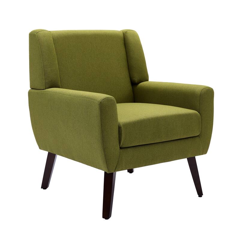 Modern Upholstered Linen Armchair Accent Chair