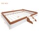 preview thumbnail 13 of 11, Full Size Kids Upholstered Bed Grounded with Fence