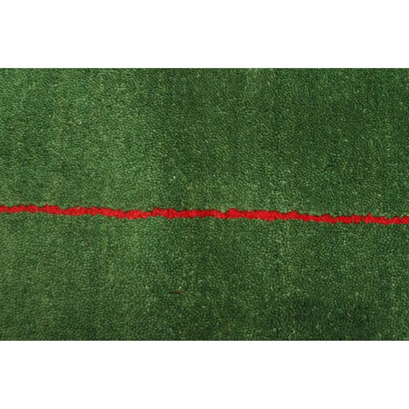 ECARPETGALLERY Hand Loomed Kashkuli Gabbeh Green Wool Rug - 3'1 x 5'0