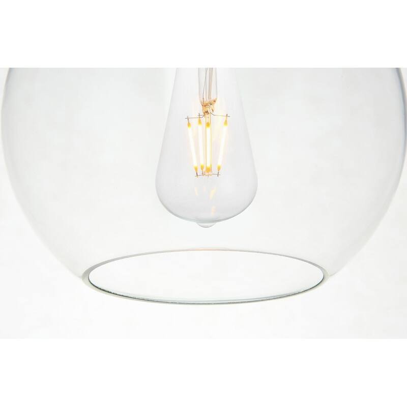 1-Light Pendant with 8 inch Clear Glass