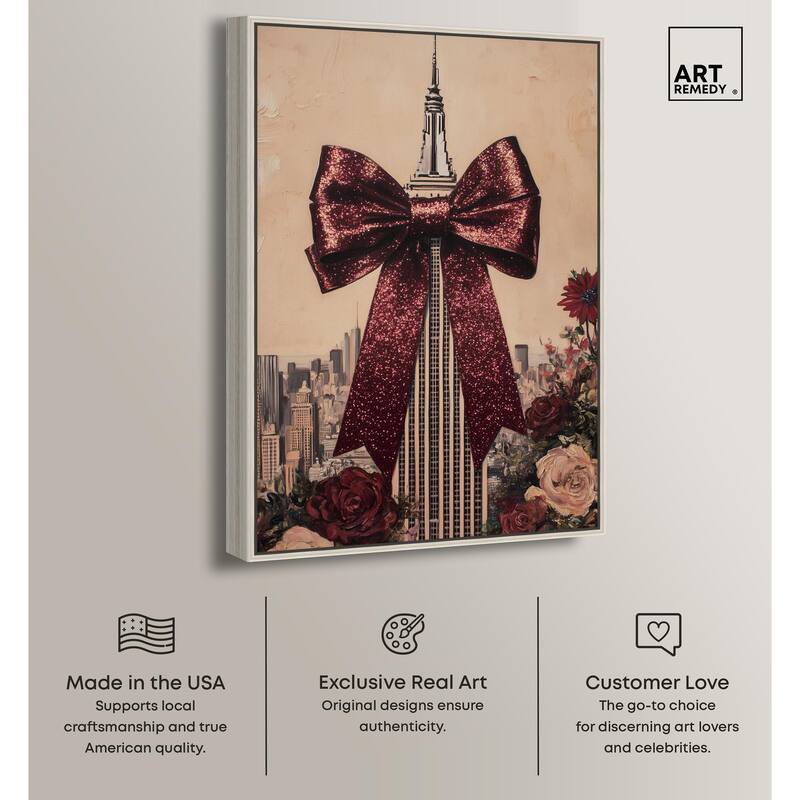 Sparkling Empire State Building Canvas by Art Remedy