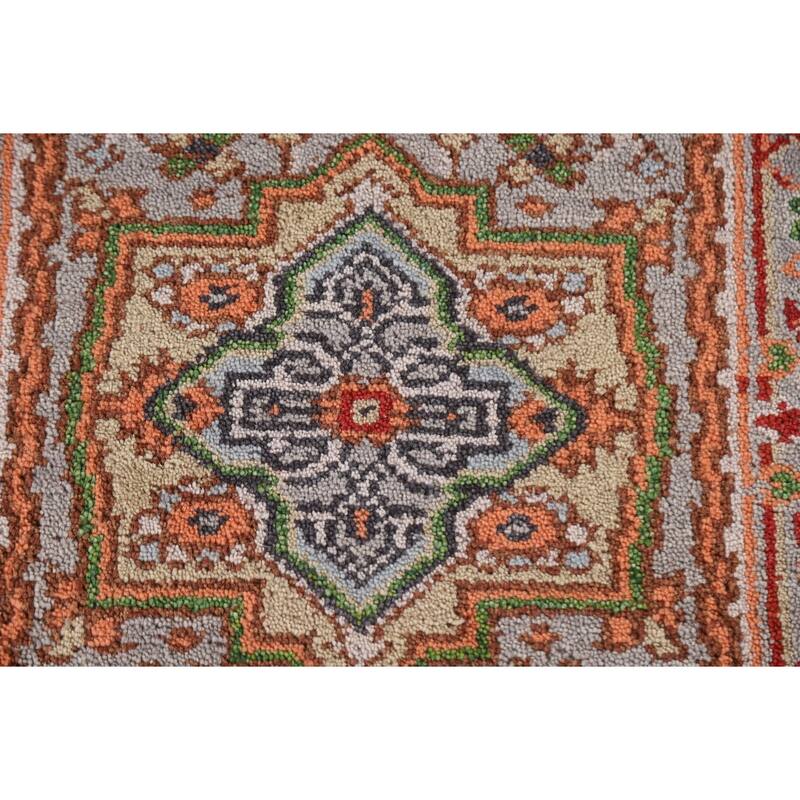 Gray Heriz Serapi Indian Rug Handmade Wool Carpet - 2'0"x 3'0"