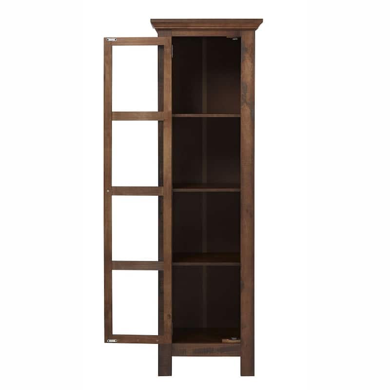 The Beach House Design Sunrise Narrow Cabinet Glass Door Compact Storage