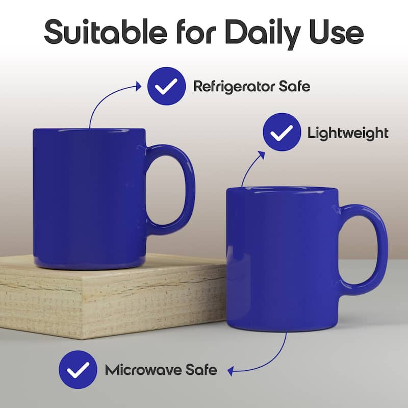 Omniware Teaz Cafe 11 oz Classic Mug - 3" D x 3.75" H