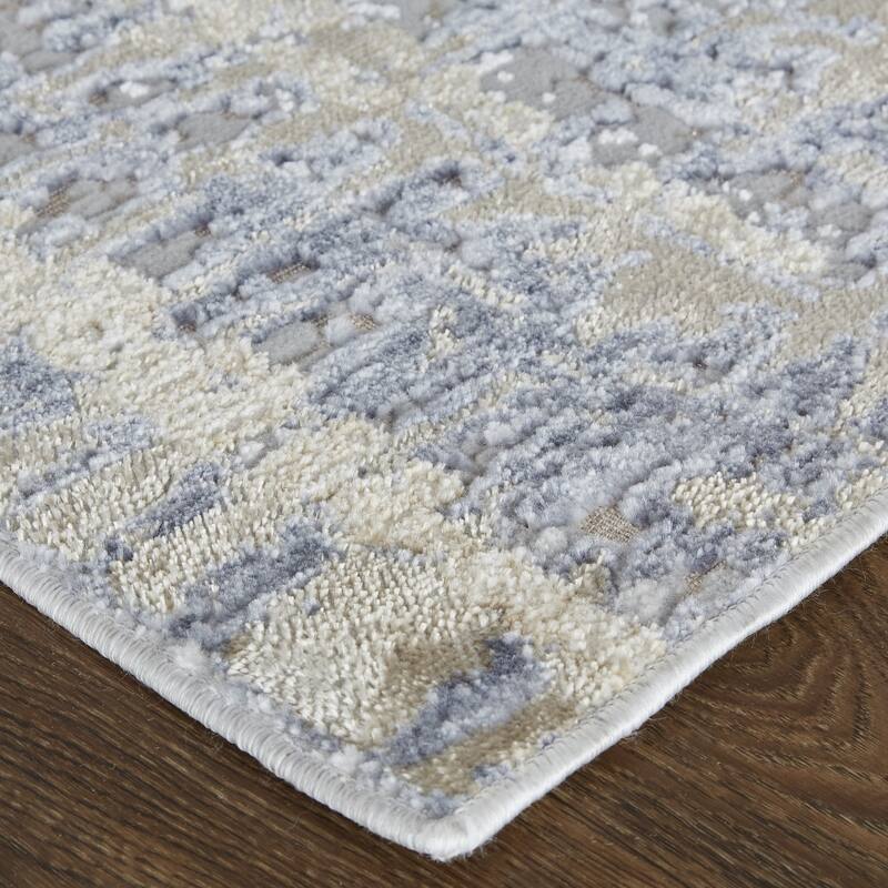 Wuna Power Loomed Distressed Abstract Modern Non Skid Area Rug By HomeRoots - 8' x 10'