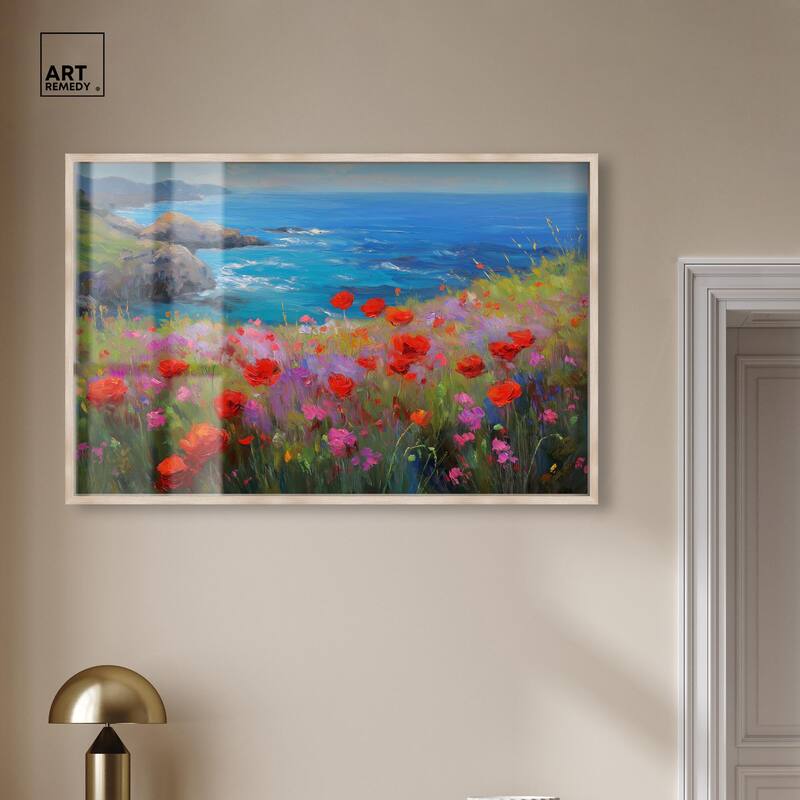 Ocean View Bloom II Shadowbox by Art Remedy