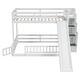 preview thumbnail 9 of 16, Unique Bunk Bed with Slide, Twin Over Full Bunk Bed with Slide