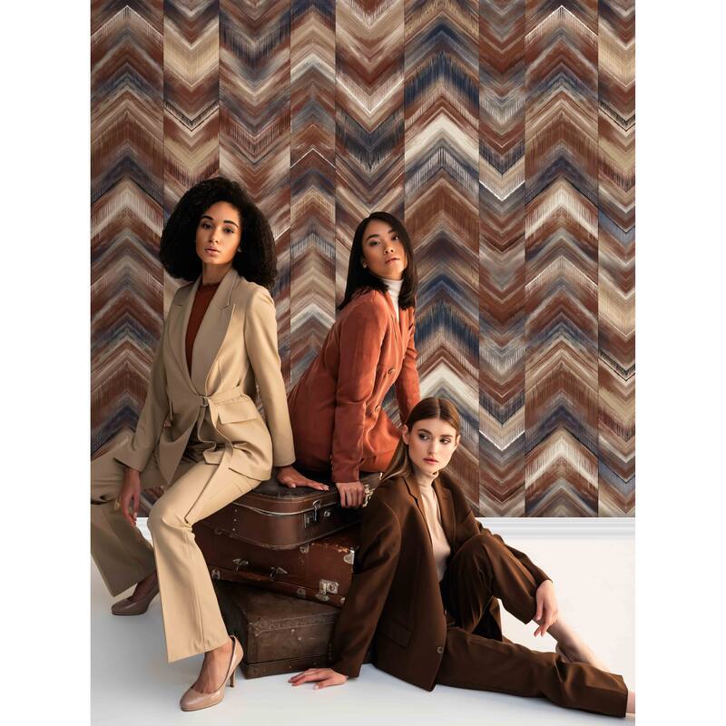 Modern Chevron Pattern Wallpaper Mural