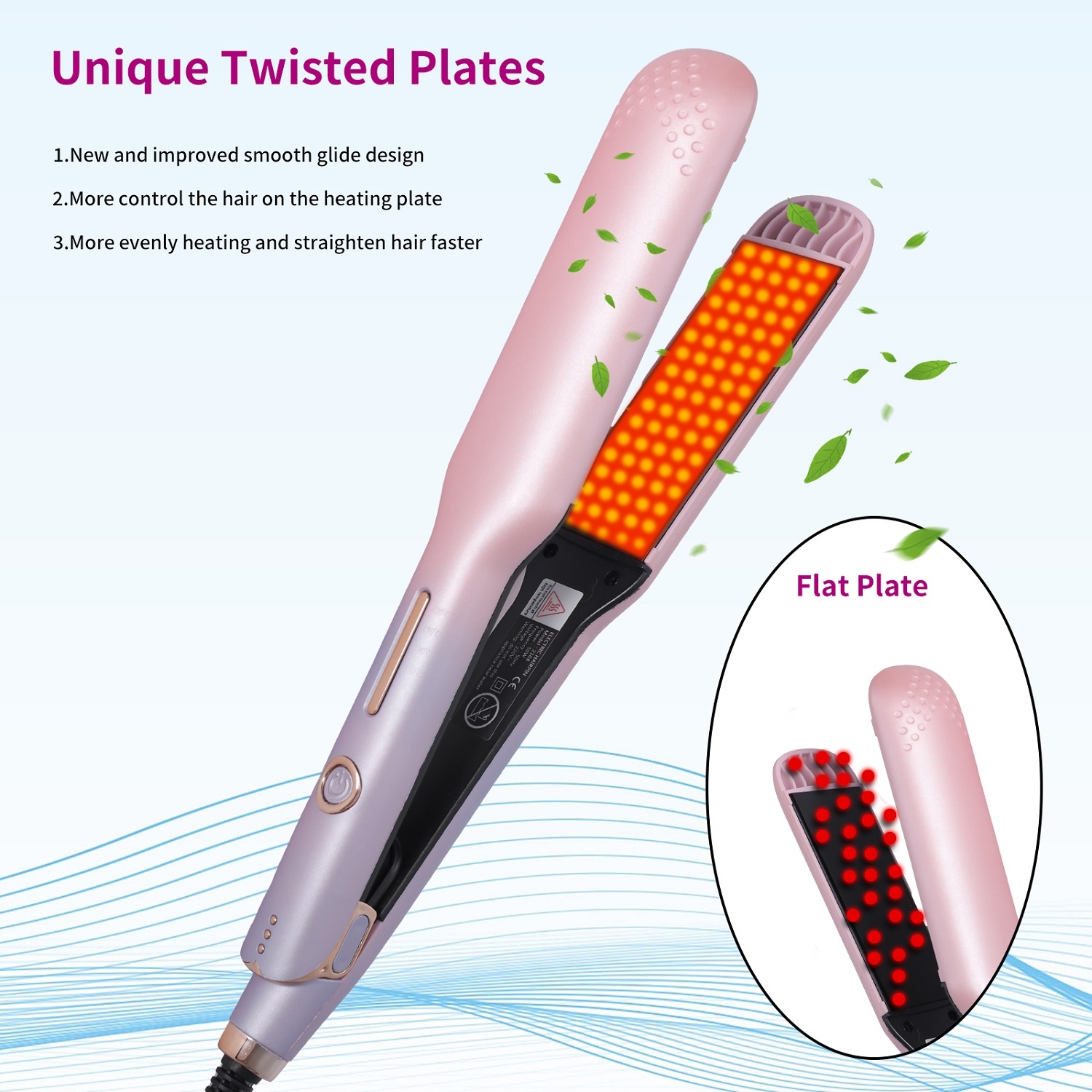 2 Ceramic Tourmaline Ionic Flat Iron Hair Straightener 140 F 450 F Bed Bath Beyond 40700181