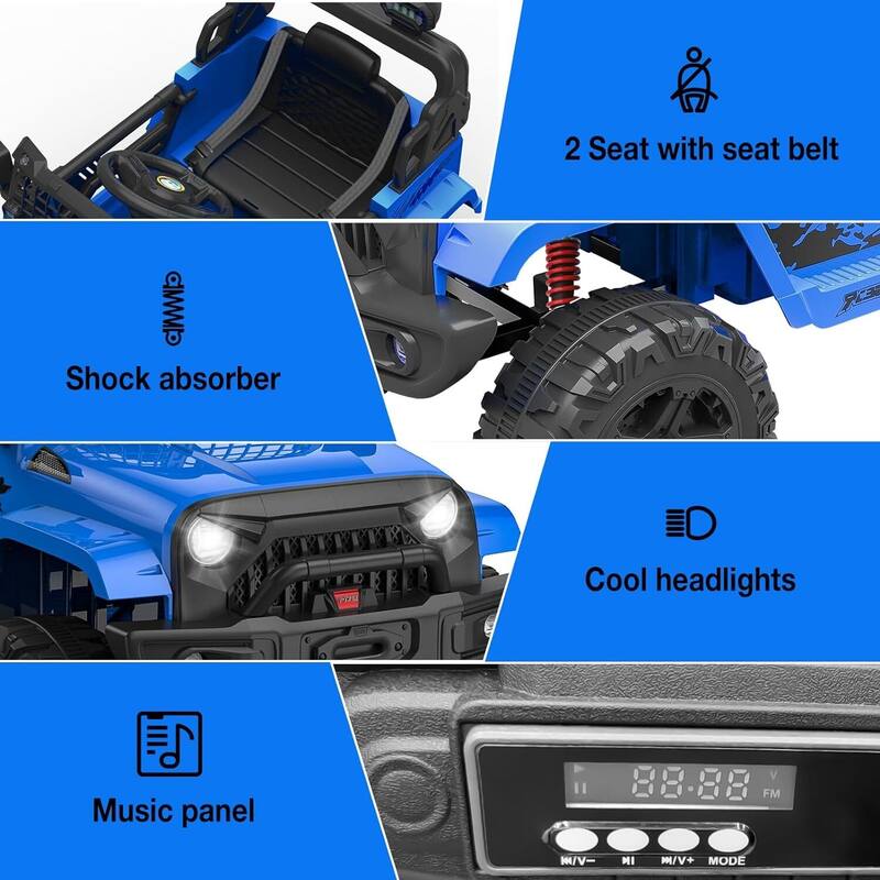 12V Ride Truck Car for Kids Electric Vehicles with Remote Control