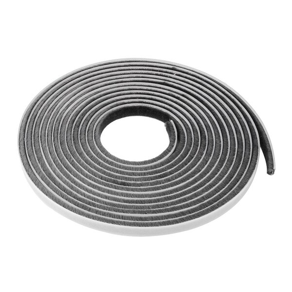 Furniture Door Seal Strip Weather Stripping for Window Gray 16.4 Ft(3/8 Inch Width x 3/16 Inch Thick)