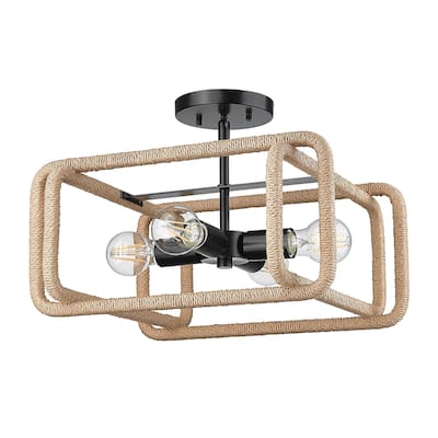 Camden 15.75" Wide 4-Light Semi-Flush