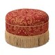 preview thumbnail 74 of 90, Yolanda Performance Fabric 25" Tufted Round Footstool Ottoman with Rope Fringe